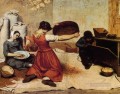 Los tamices de grano Realista pintor Gustave Courbet